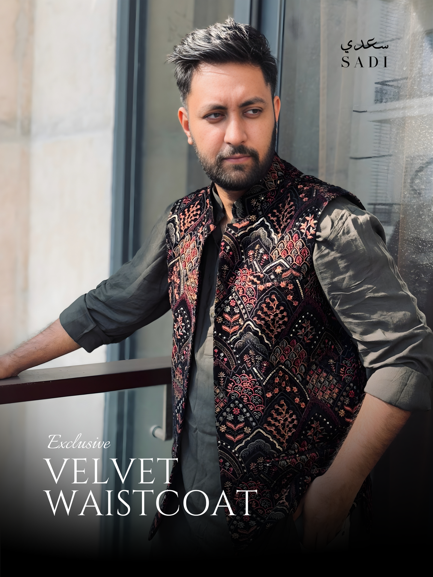 Premium Black Velvet Exclusive Waistcoat